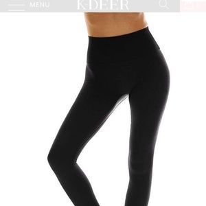 K-Deer long black yoga leggings XL